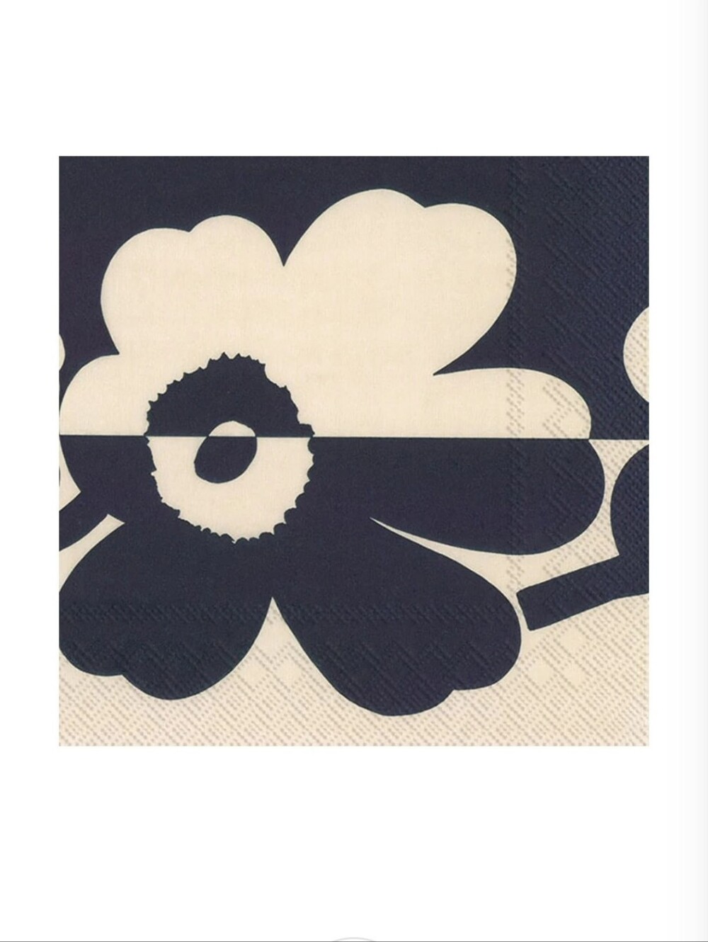 Marimekko Suur Unikko Navy/Cream Lunch Napkins